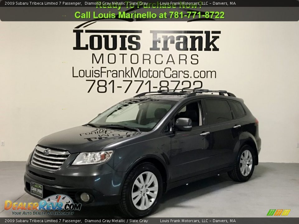 2009 Subaru Tribeca Limited 7 Passenger Diamond Gray Metallic / Slate Gray Photo #16