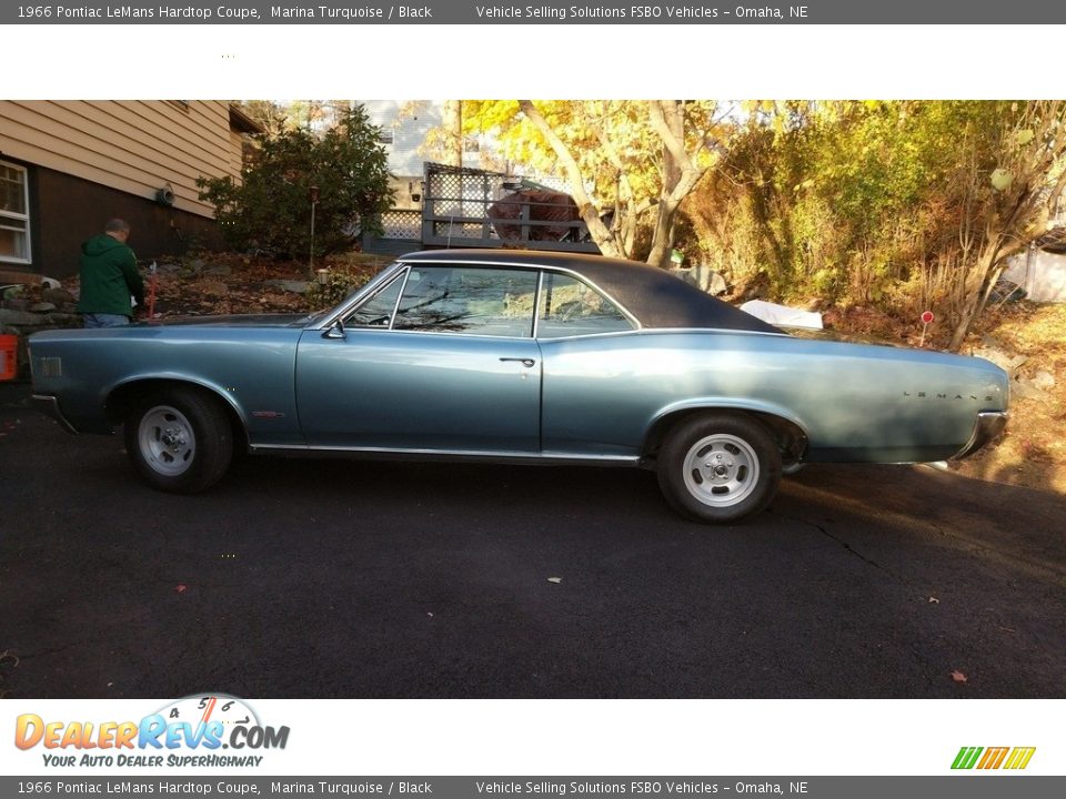 1966 Pontiac LeMans Hardtop Coupe Marina Turquoise / Black Photo #1