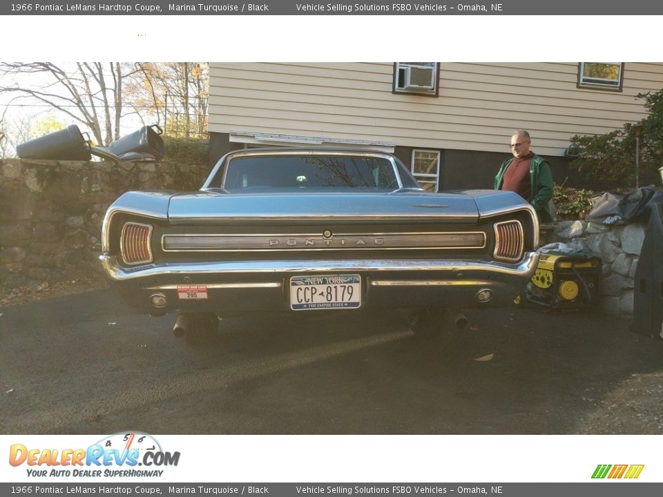 1966 Pontiac LeMans Hardtop Coupe Marina Turquoise / Black Photo #2