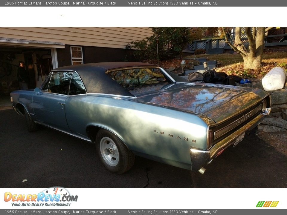 1966 Pontiac LeMans Hardtop Coupe Marina Turquoise / Black Photo #3