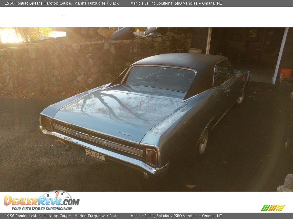 1966 Pontiac LeMans Hardtop Coupe Marina Turquoise / Black Photo #5