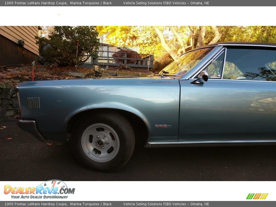 1966 Pontiac LeMans Hardtop Coupe Marina Turquoise / Black Photo #7