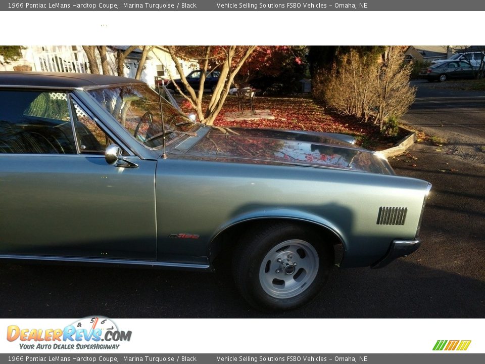 1966 Pontiac LeMans Hardtop Coupe Marina Turquoise / Black Photo #8