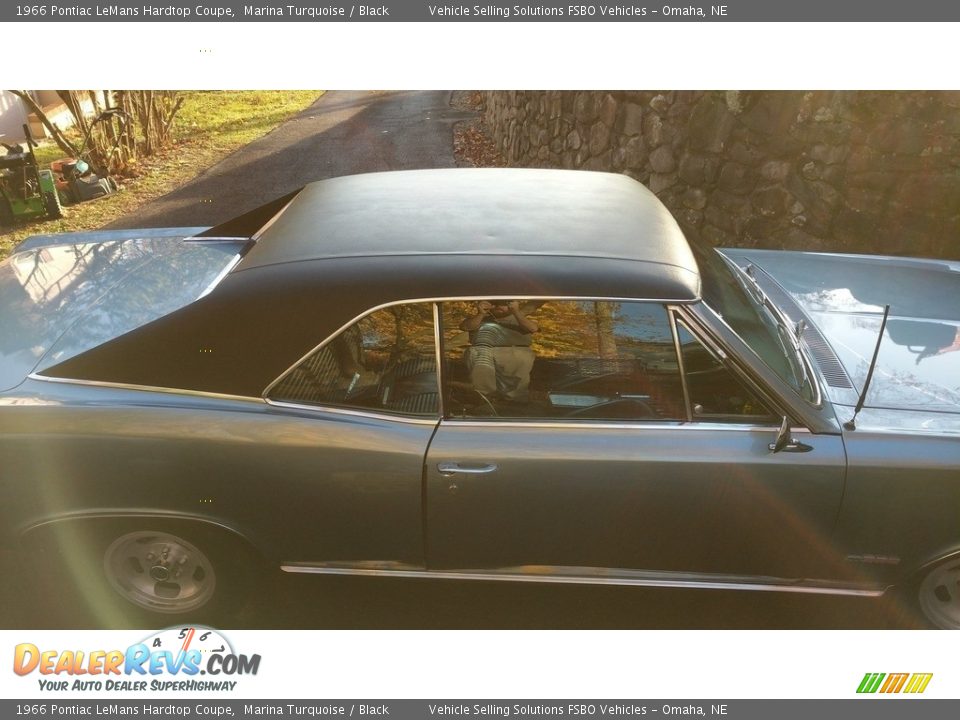 1966 Pontiac LeMans Hardtop Coupe Marina Turquoise / Black Photo #10