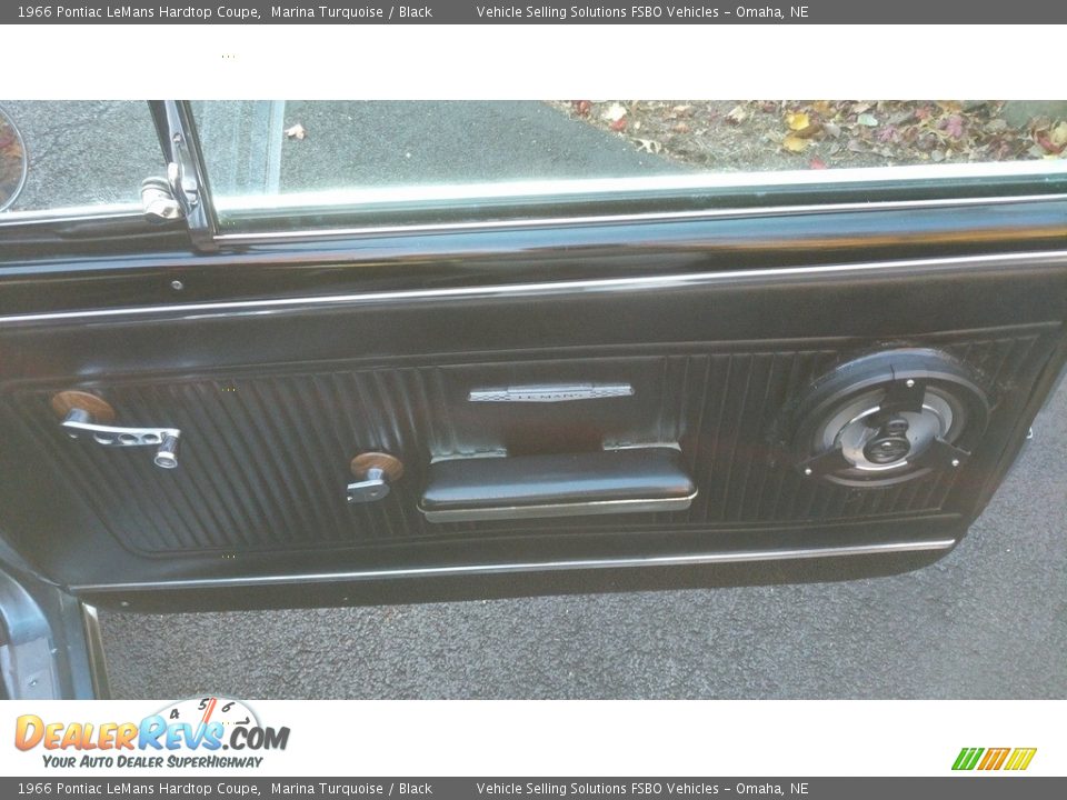 1966 Pontiac LeMans Hardtop Coupe Marina Turquoise / Black Photo #13