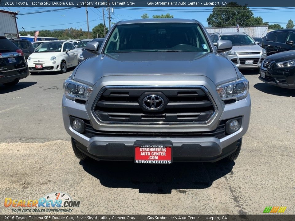 2016 Toyota Tacoma SR5 Double Cab Silver Sky Metallic / Cement Gray Photo #4