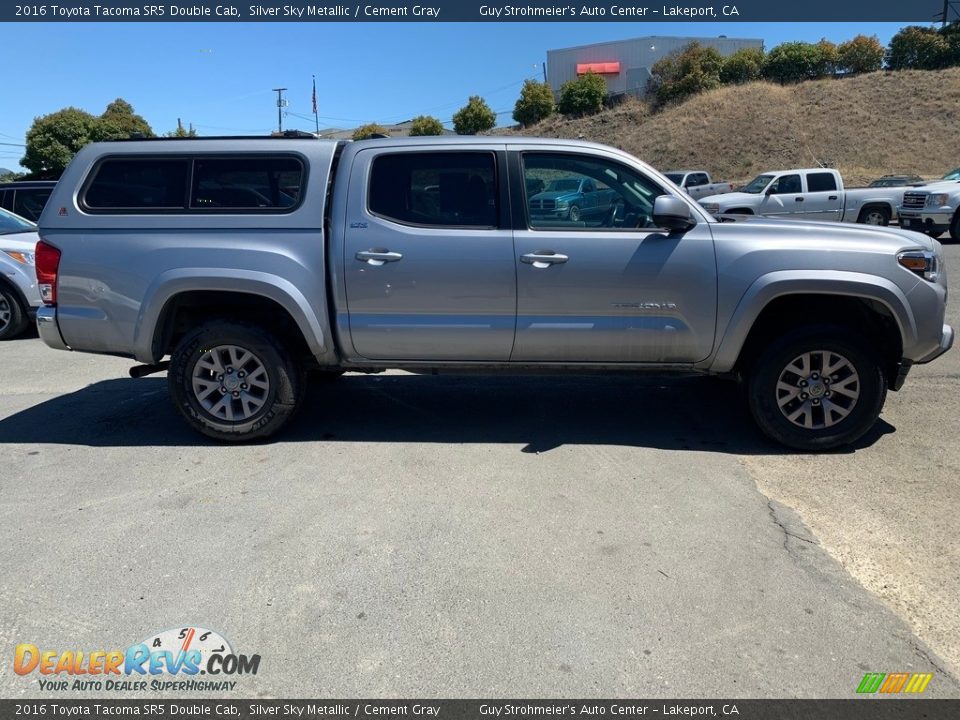 2016 Toyota Tacoma SR5 Double Cab Silver Sky Metallic / Cement Gray Photo #5