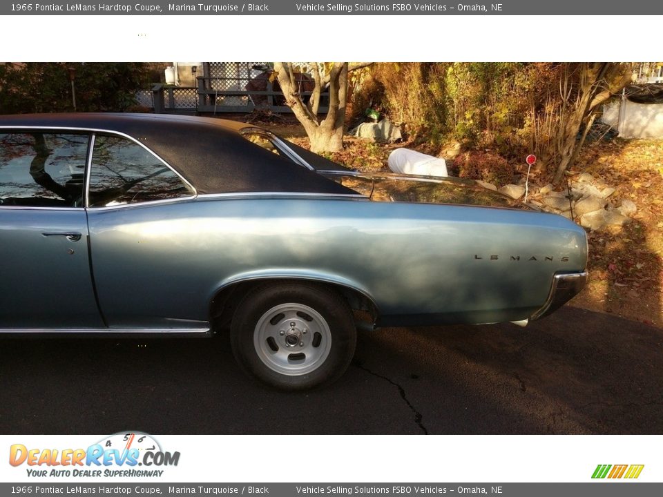 1966 Pontiac LeMans Hardtop Coupe Marina Turquoise / Black Photo #28