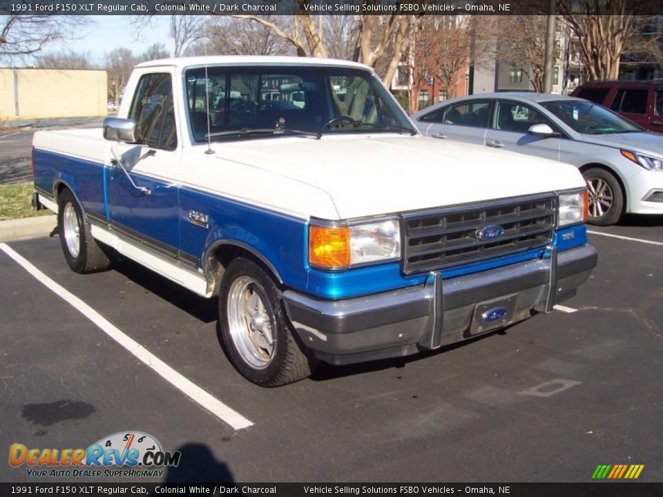 Colonial White 1991 Ford F150 XLT Regular Cab Photo #7
