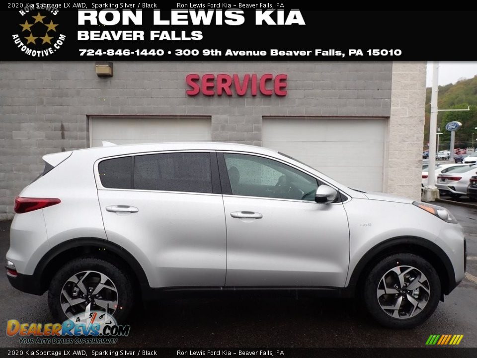 2020 Kia Sportage LX AWD Sparkling Silver / Black Photo #1