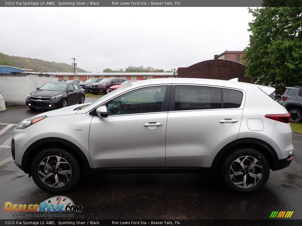 2020 Kia Sportage LX AWD Sparkling Silver / Black Photo #6