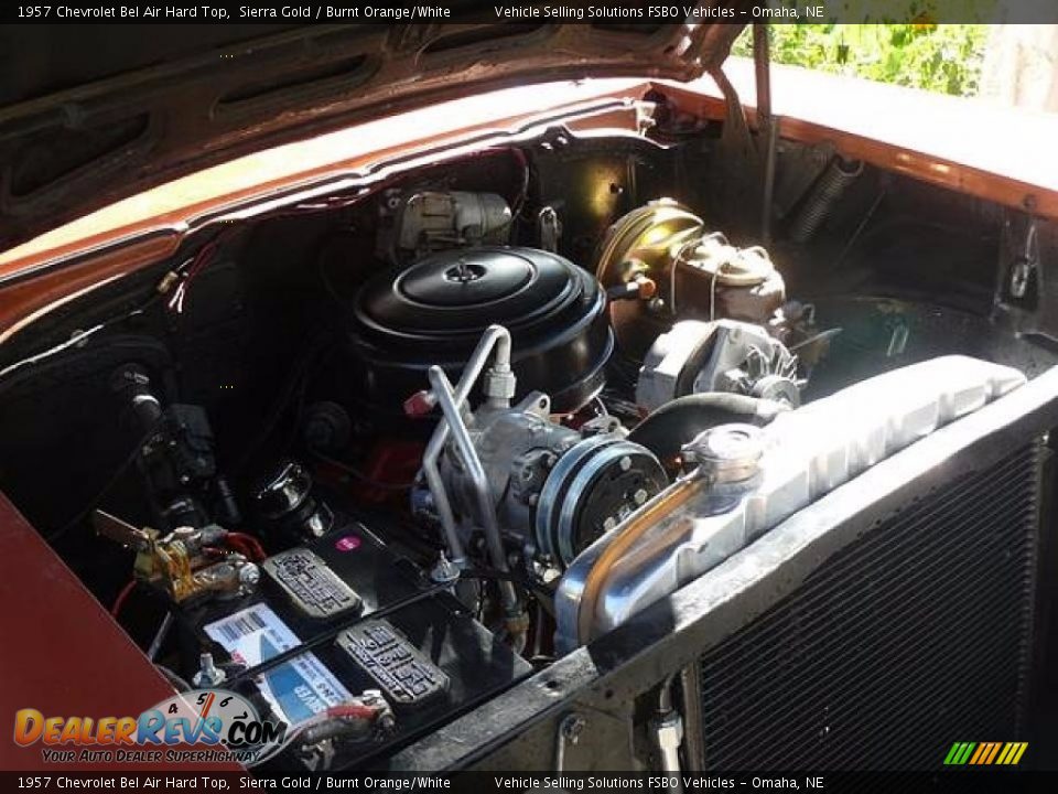 1957 Chevrolet Bel Air Hard Top Sierra Gold / Burnt Orange/White Photo #2