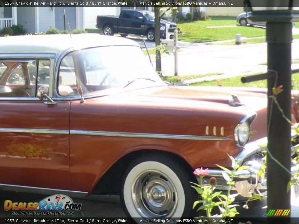 1957 Chevrolet Bel Air Hard Top Sierra Gold / Burnt Orange/White Photo #3
