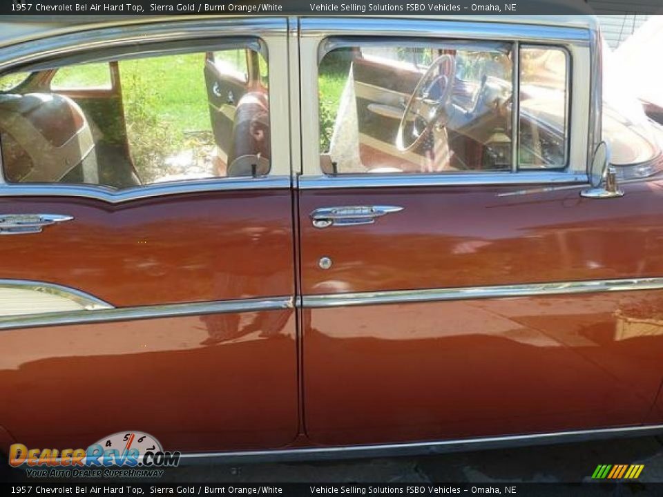 1957 Chevrolet Bel Air Hard Top Sierra Gold / Burnt Orange/White Photo #6