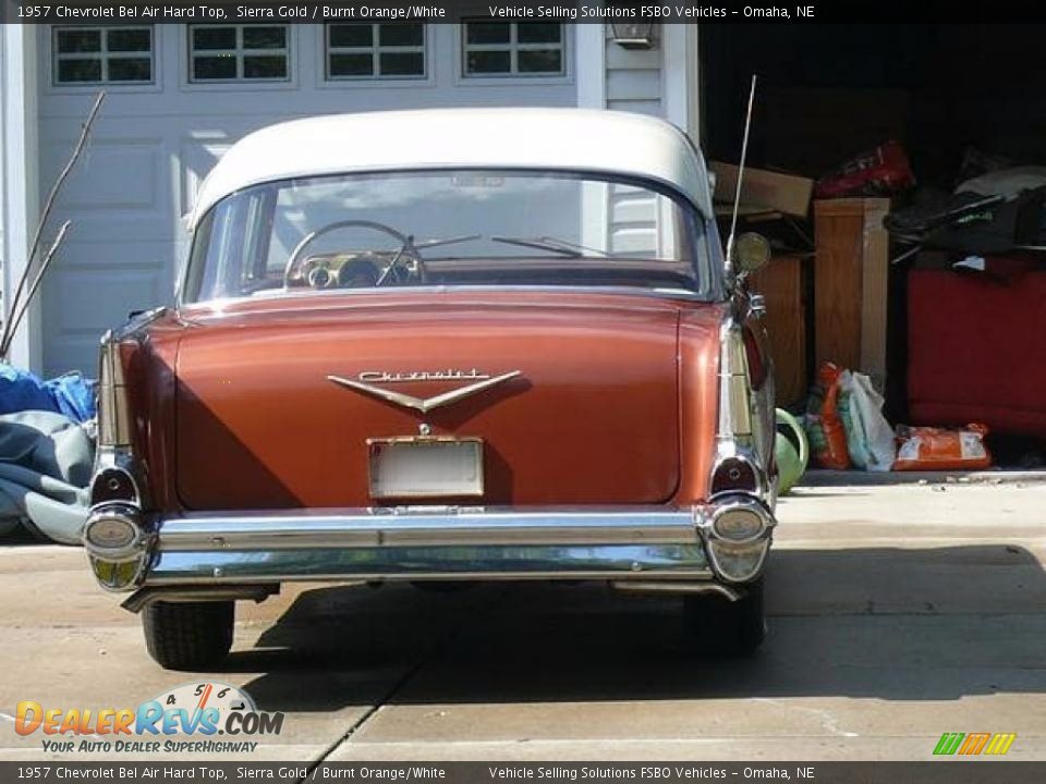 1957 Chevrolet Bel Air Hard Top Sierra Gold / Burnt Orange/White Photo #8