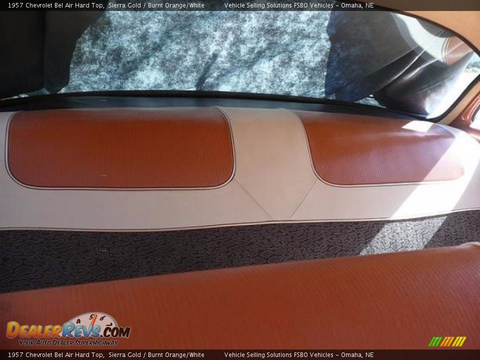 1957 Chevrolet Bel Air Hard Top Sierra Gold / Burnt Orange/White Photo #11