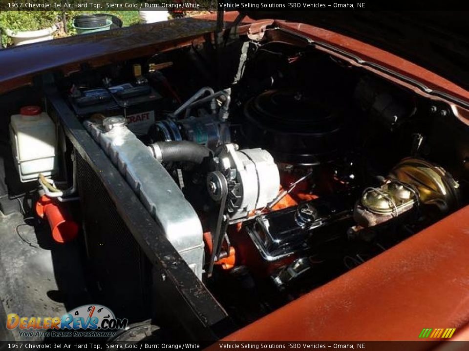 1957 Chevrolet Bel Air Hard Top Sierra Gold / Burnt Orange/White Photo #18