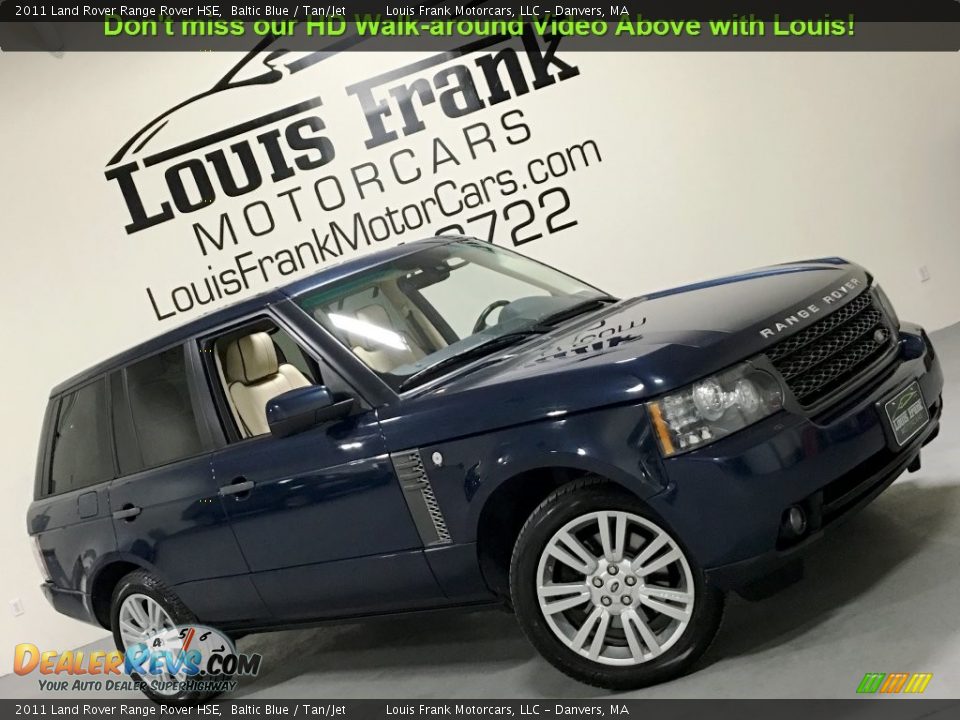 2011 Land Rover Range Rover HSE Baltic Blue / Tan/Jet Photo #2