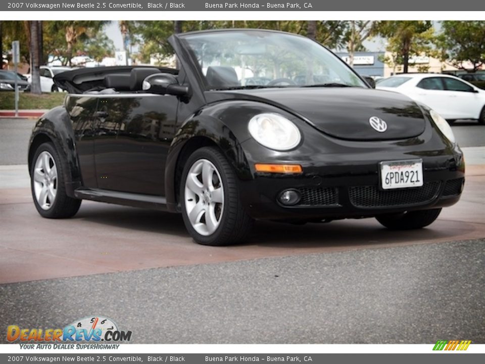 2007 Volkswagen New Beetle 2.5 Convertible Black / Black Photo #1