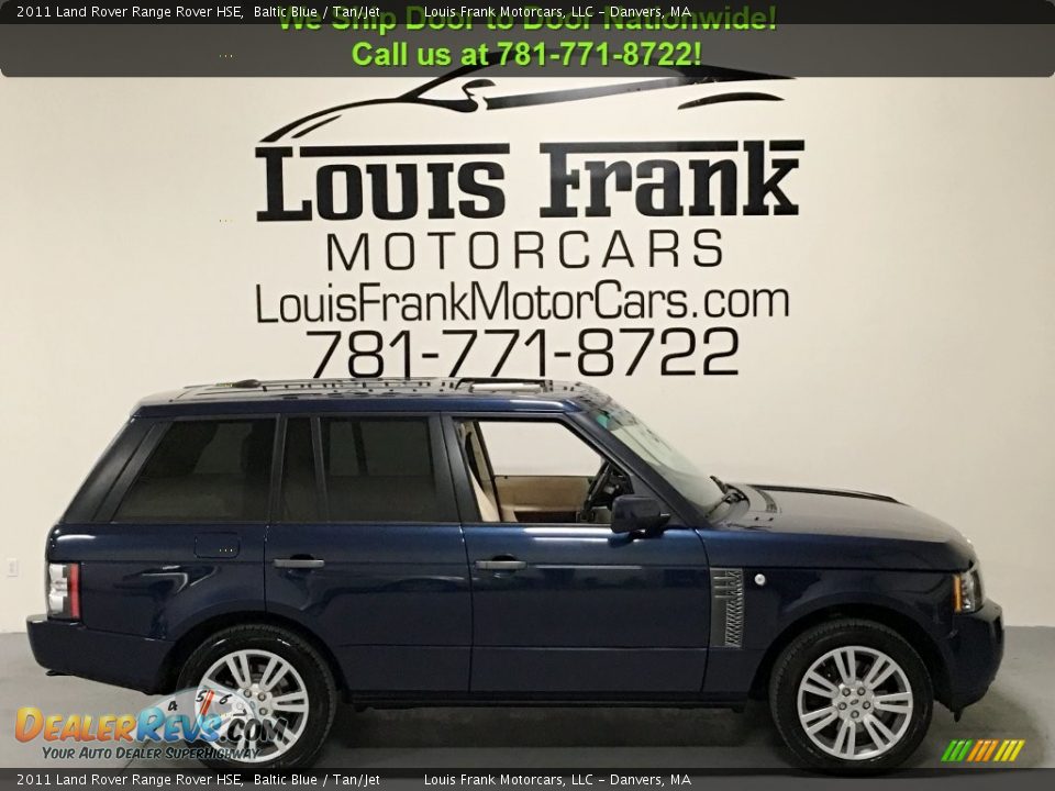 2011 Land Rover Range Rover HSE Baltic Blue / Tan/Jet Photo #6