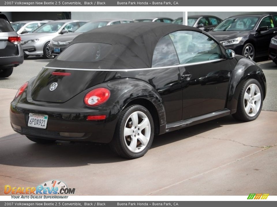 2007 Volkswagen New Beetle 2.5 Convertible Black / Black Photo #9