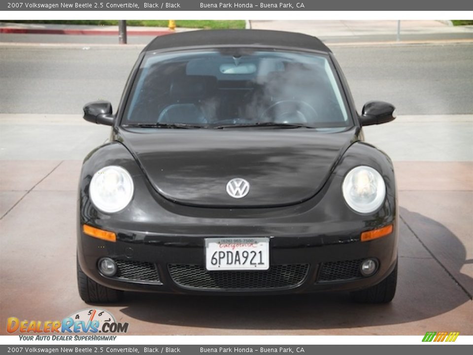 2007 Volkswagen New Beetle 2.5 Convertible Black / Black Photo #12