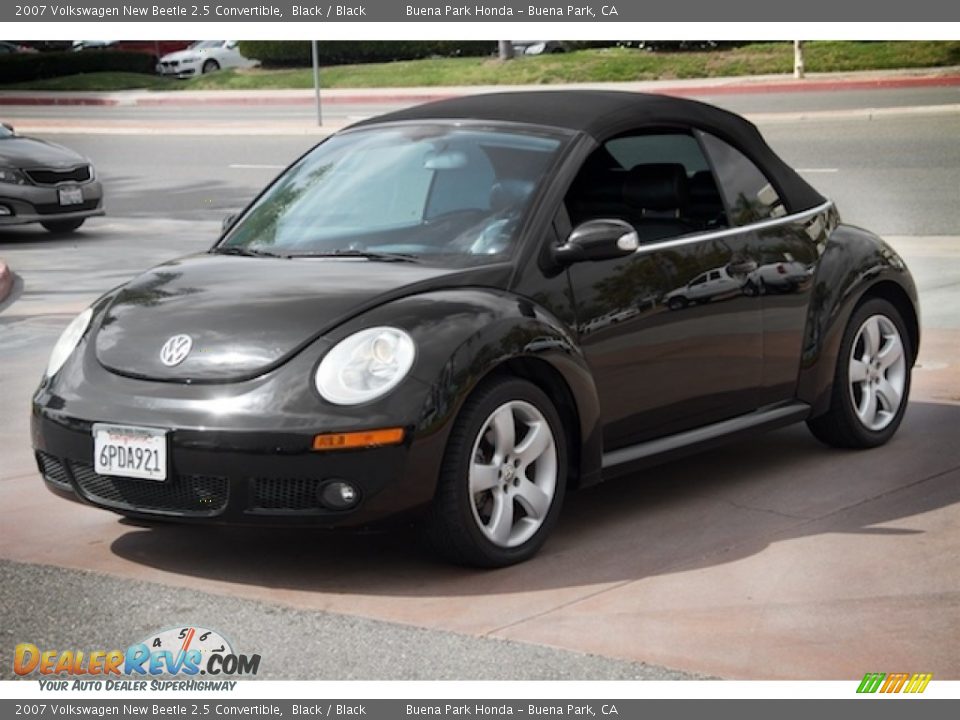 2007 Volkswagen New Beetle 2.5 Convertible Black / Black Photo #13