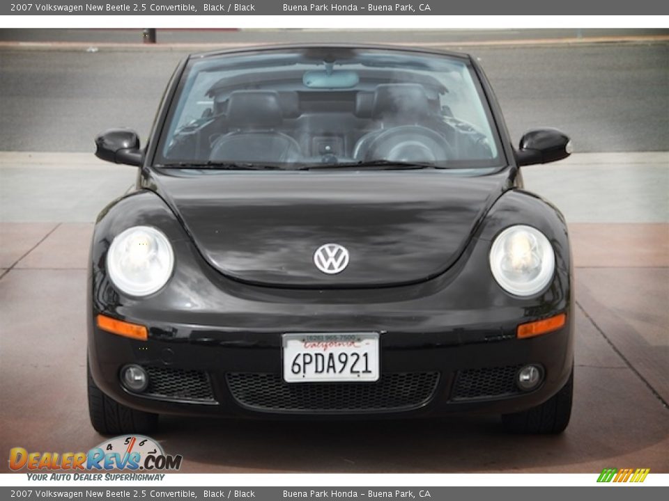 2007 Volkswagen New Beetle 2.5 Convertible Black / Black Photo #14