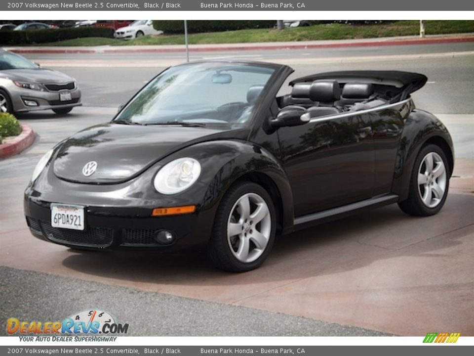 2007 Volkswagen New Beetle 2.5 Convertible Black / Black Photo #15