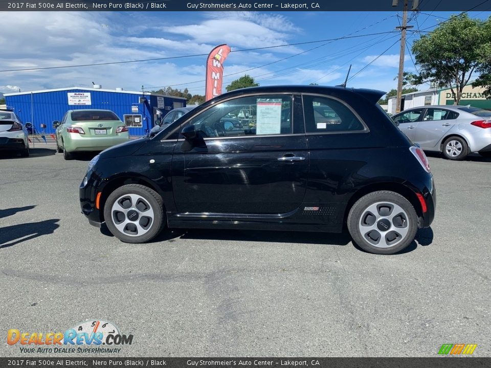 Nero Puro (Black) 2017 Fiat 500e All Electric Photo #3