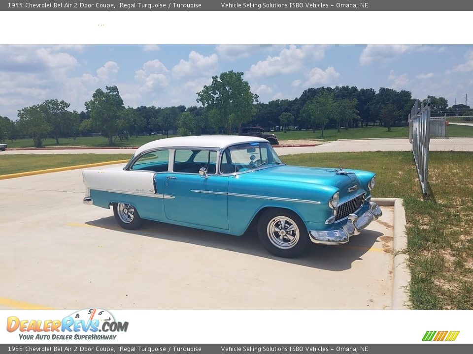 1955 Chevrolet Bel Air 2 Door Coupe Regal Turquoise / Turquoise Photo #1
