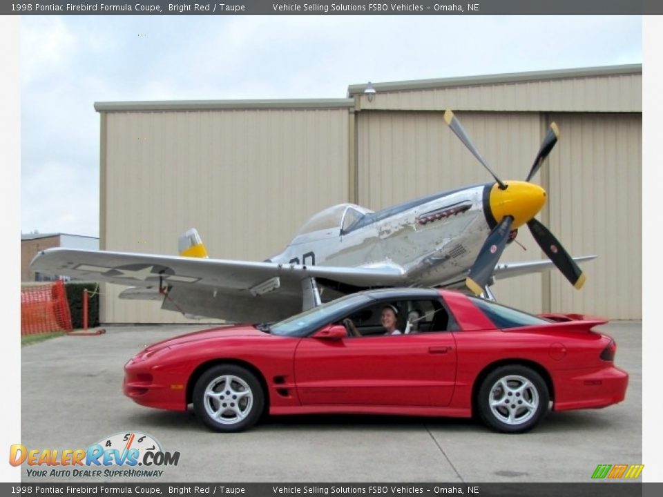 1998 Pontiac Firebird Formula Coupe Bright Red / Taupe Photo #6