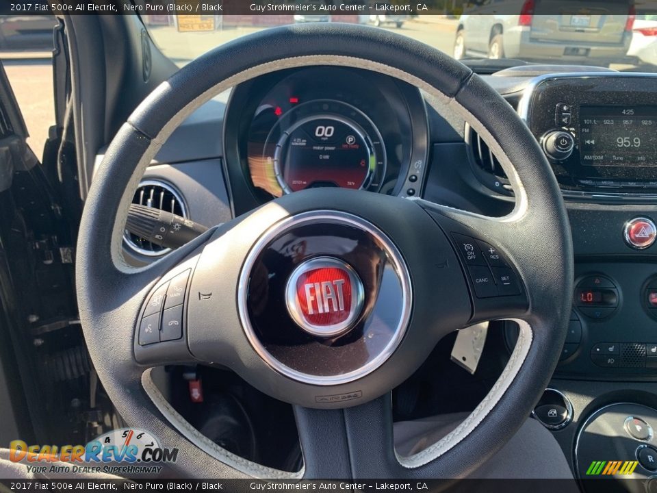 2017 Fiat 500e All Electric Steering Wheel Photo #18