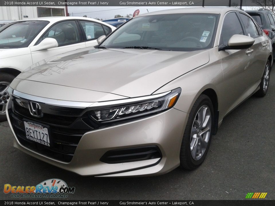 2018 Honda Accord LX Sedan Champagne Frost Pearl / Ivory Photo #2