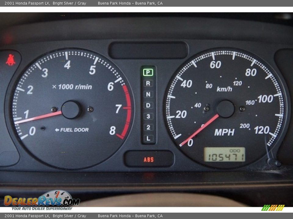 2001 Honda Passport LX Gauges Photo #22