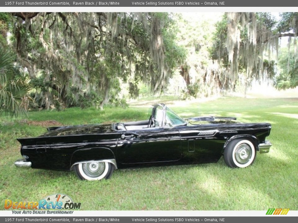 Raven Black 1957 Ford Thunderbird Convertible Photo #20