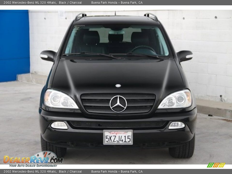 2002 Mercedes-Benz ML 320 4Matic Black / Charcoal Photo #7