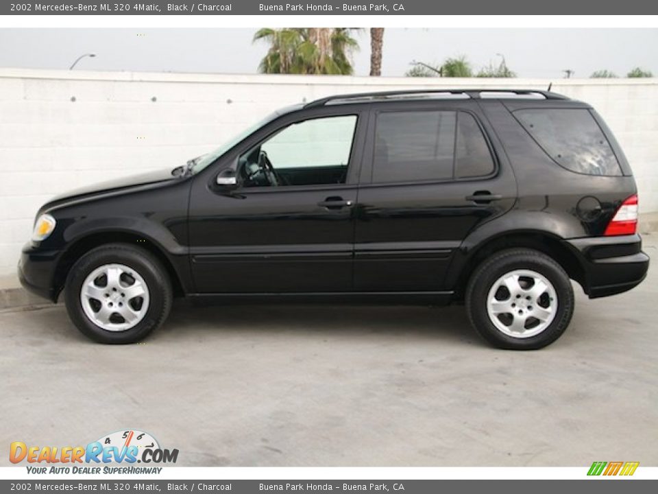 2002 Mercedes-Benz ML 320 4Matic Black / Charcoal Photo #10