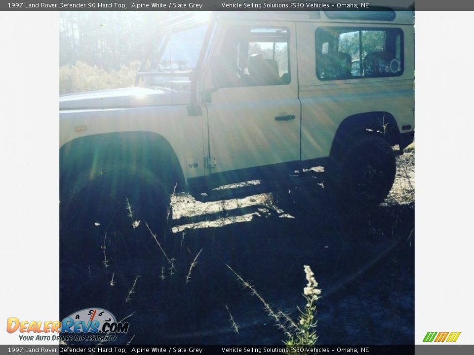 1997 Land Rover Defender 90 Hard Top Alpine White / Slate Grey Photo #9