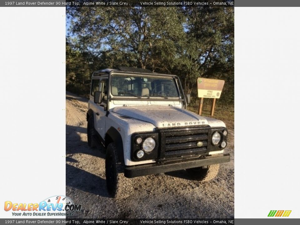 1997 Land Rover Defender 90 Hard Top Alpine White / Slate Grey Photo #11