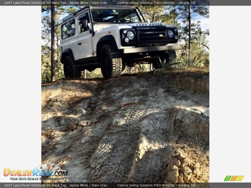 Front 3/4 View of 1997 Land Rover Defender 90 Hard Top Photo #12