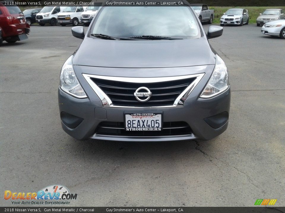 2018 Nissan Versa S Gun Metal Metallic / Charcoal Photo #6