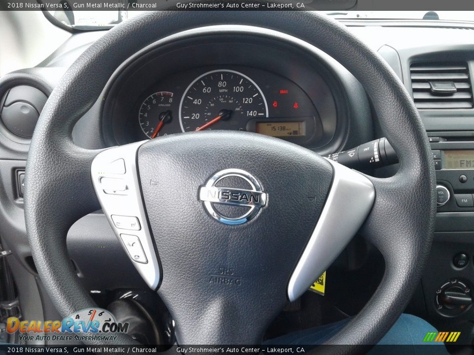 2018 Nissan Versa S Gun Metal Metallic / Charcoal Photo #17