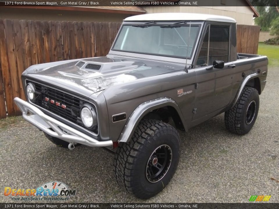 1971 Ford Bronco Sport Wagon Gun Metal Gray / Black Photo #1