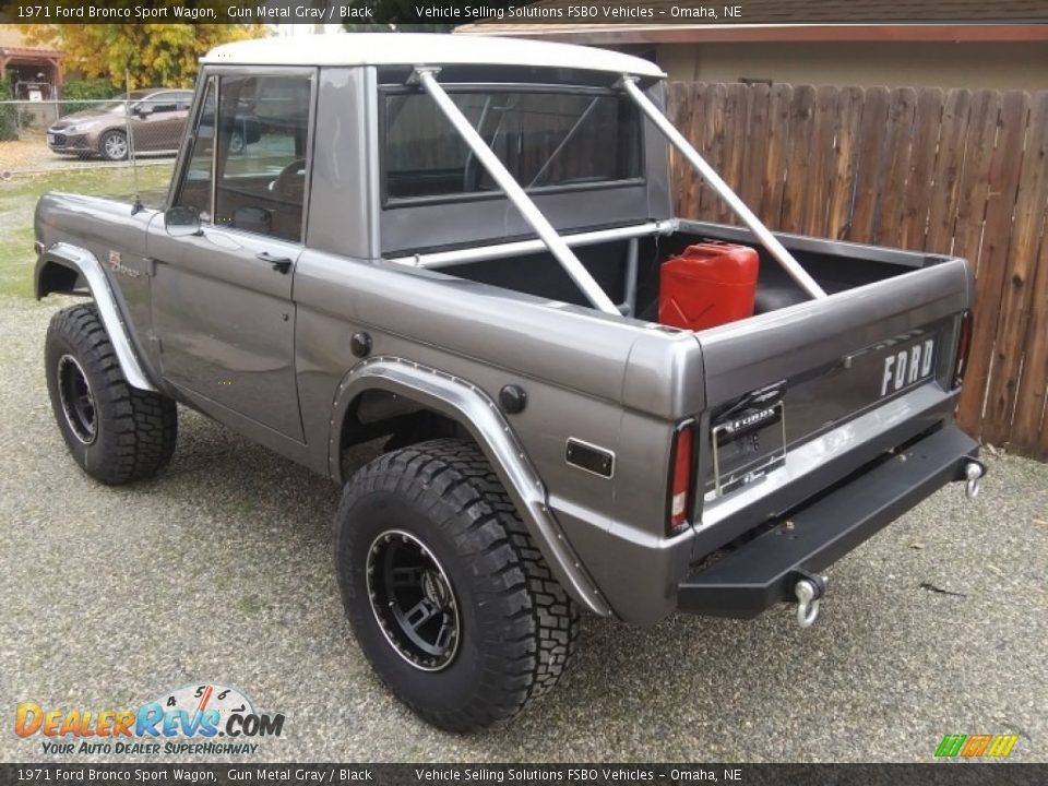 1971 Ford Bronco Sport Wagon Gun Metal Gray / Black Photo #7