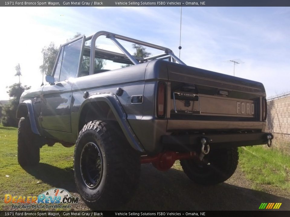 1971 Ford Bronco Sport Wagon Gun Metal Gray / Black Photo #9