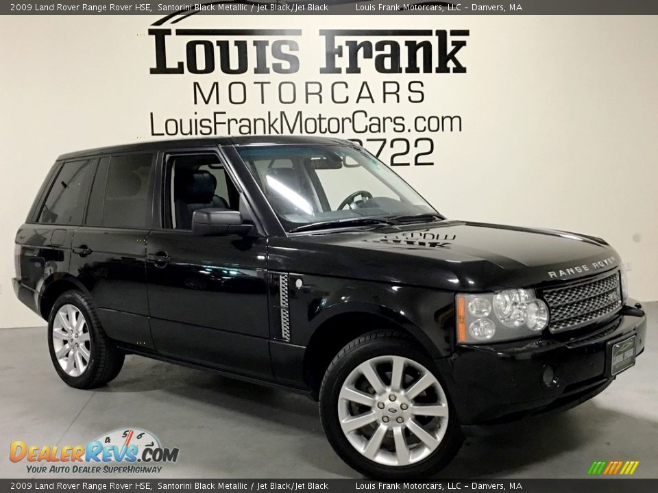 2009 Land Rover Range Rover HSE Santorini Black Metallic / Jet Black/Jet Black Photo #2