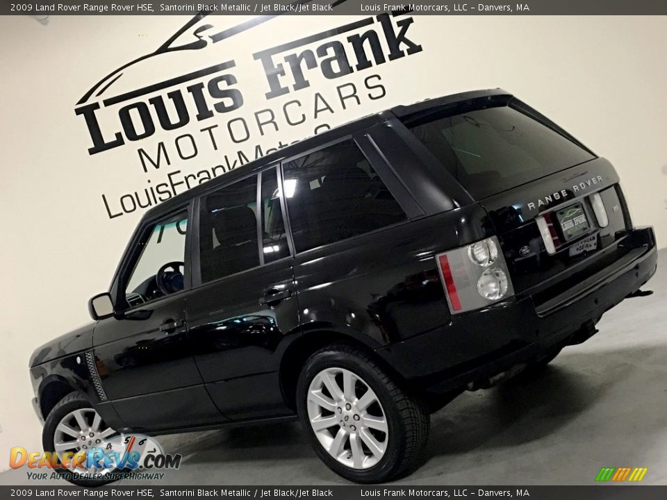 2009 Land Rover Range Rover HSE Santorini Black Metallic / Jet Black/Jet Black Photo #3