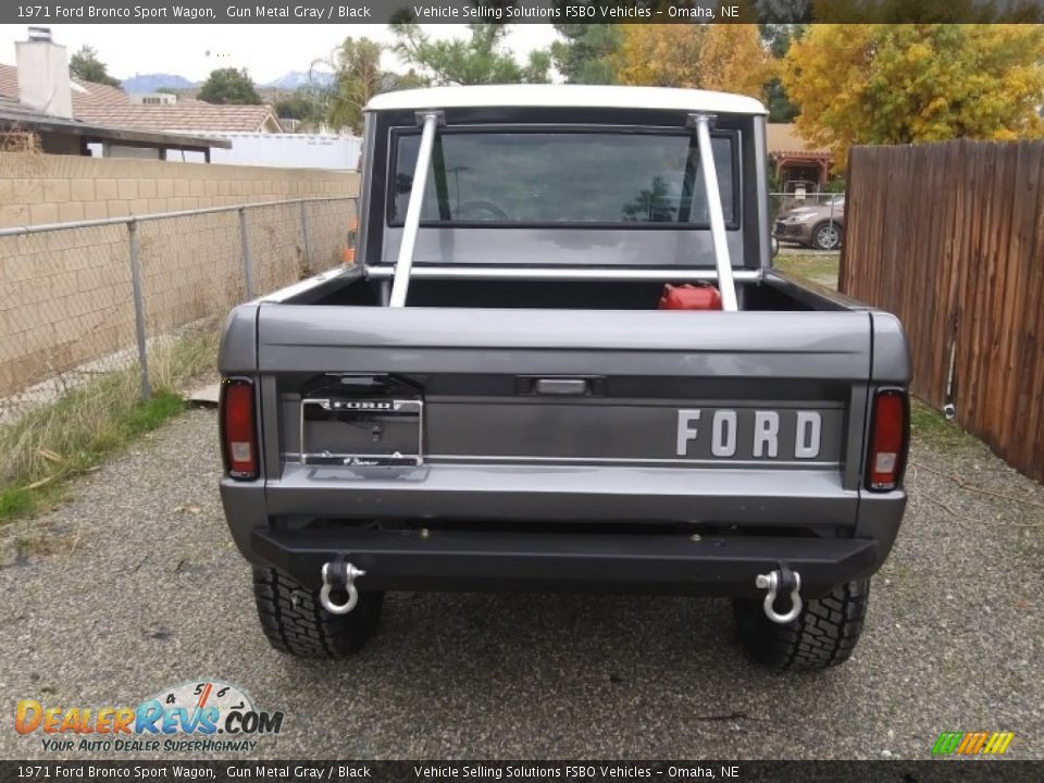 1971 Ford Bronco Sport Wagon Gun Metal Gray / Black Photo #12