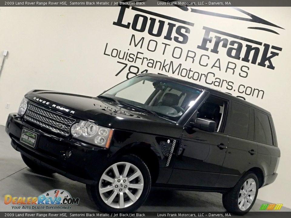 2009 Land Rover Range Rover HSE Santorini Black Metallic / Jet Black/Jet Black Photo #4